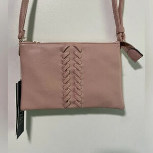 Isabelle Vegan  Leather Pink Shoulder Bag